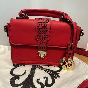 Christian Lacroix Red Crossbody Bag